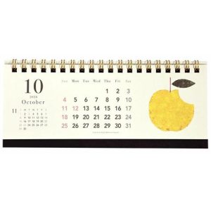 クローズピン 2026年版 TomokoHayashi PCスリム 卓上カレンダー 旬果 syun-ka  Clothes-Pin CL95681