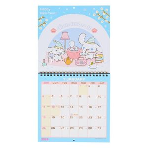2026年度カレンダー 壁掛け シナモロール ウォールM 622486 サンリオ sanrio キャラクターグッズ 大人 かわいい 令和8年 日曜始まり シナモン